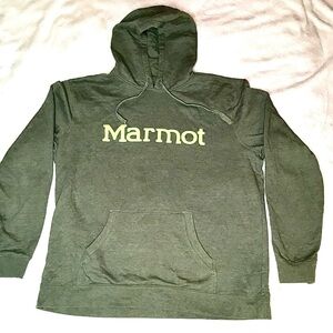 Marmot Green Hoodie XXL Pre-Loved Excellent Condition